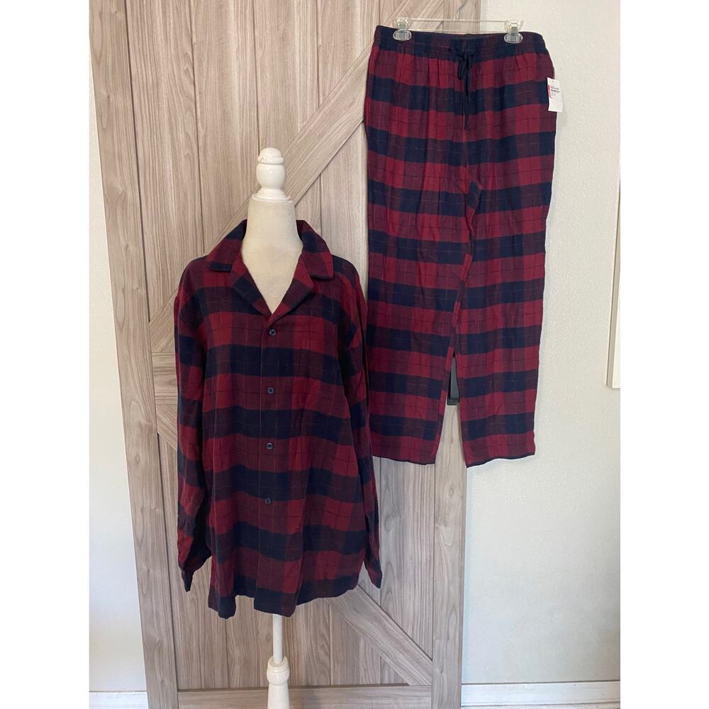 NWT Nordstrom, large buffalo plaid, men’s flannel lounge set